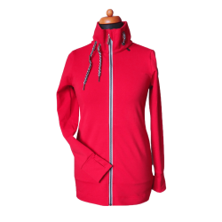 Hoodie Angelwings light rosso no back zip