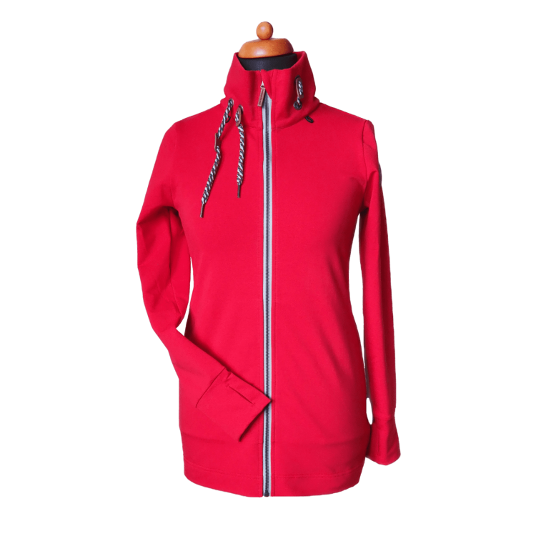 Hoodie Angelwings light rosso no back zip Hoodie Angelwings light rosso no back zip