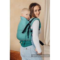 Porte-bébé LennyPreschool little herringbone ombre green