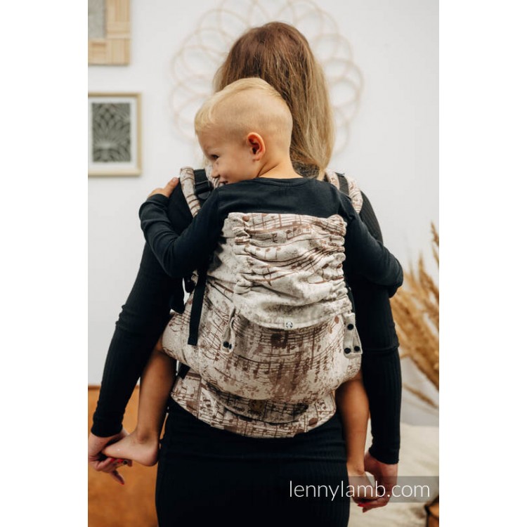 Babytrage LennyPreschool Symphony Cream & Brown Babytrage LennyPreschool Symphony Cream & Brown