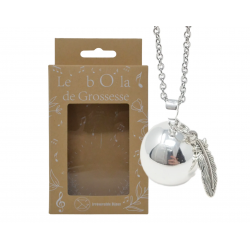 Bola irréversible bijoux India-plume indienne