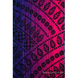 Quadrato di mussola peacock's tail black opal 120cm x 120cm