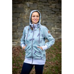 Hoodie Angelwings Federn Minze