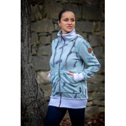 Hoodie Angelwings Federn Minze