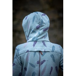 Hoodie Angelwings Federn Minze