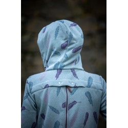 Hoodie Angelwings plumes menthe M et L