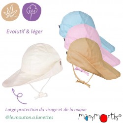 Chapeau Manymonths ajustable strawberry milk anti-uv