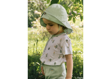 Chapeau Manymonths ajustable light jade anti-uv