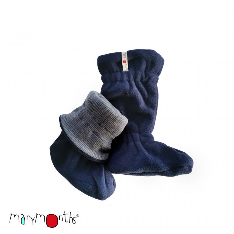 Chaussons ManyMonths ajustables blue mist