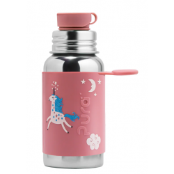 Pura bouteille Sport 550ml licorne rose