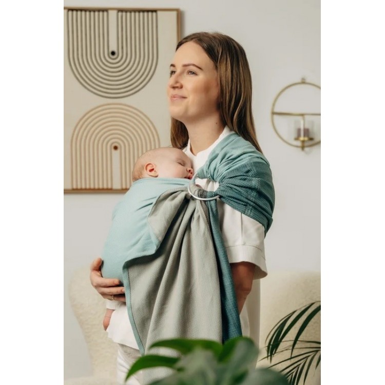 Sling Lennylamb little herringbone baby mint