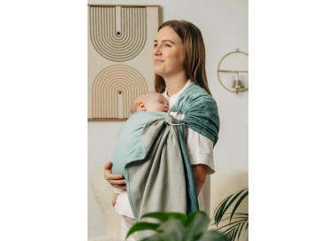 Sling Lennylamb little herringbone baby mint