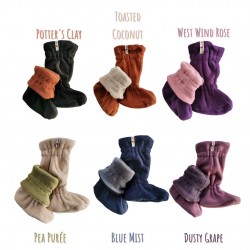 Chaussons ManyMonths ajustables potter's clay/black shell