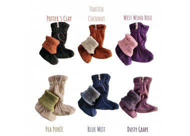 Chaussons ManyMonths ajustables potter's clay/black shell