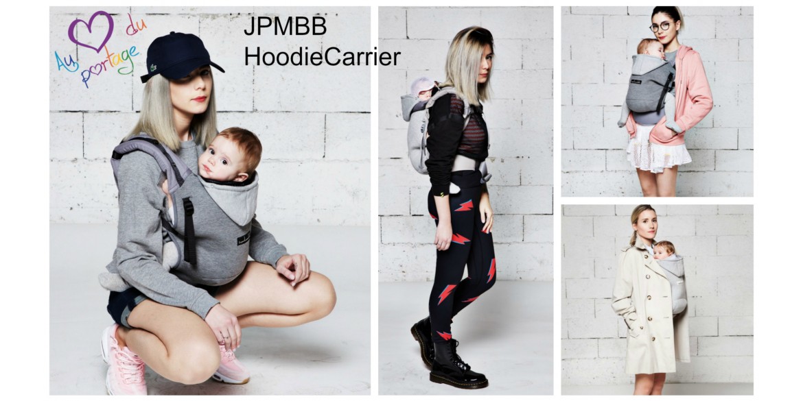 Echarpes de portage et porte-bébé Hoodie Carrier gris athlétique +